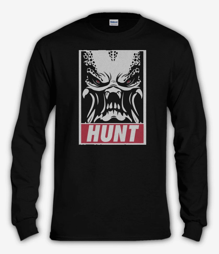 Polera manga larga Negro de Hunt