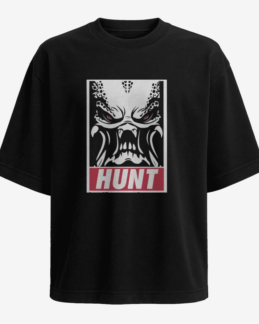Polera Oversize Negro de Hunt