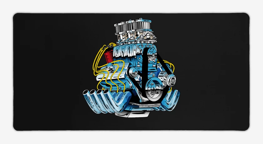 Mouse pad Gamer Negro de V8