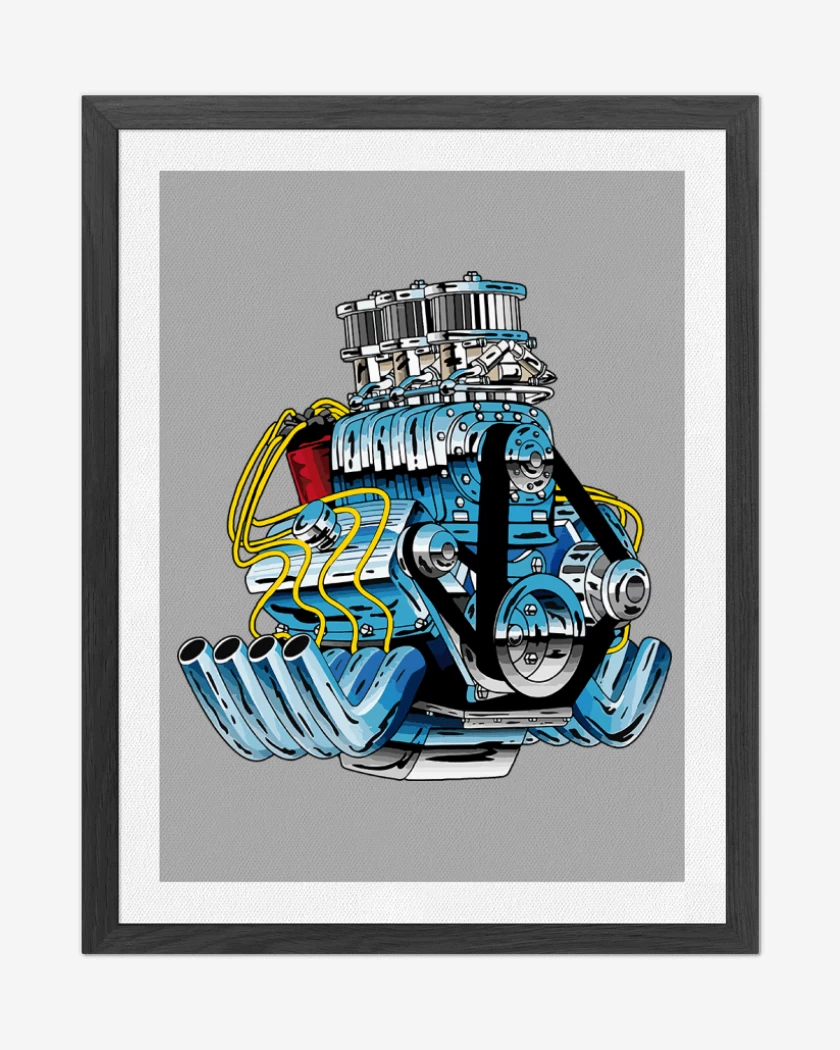 Cuadro decorativo V8