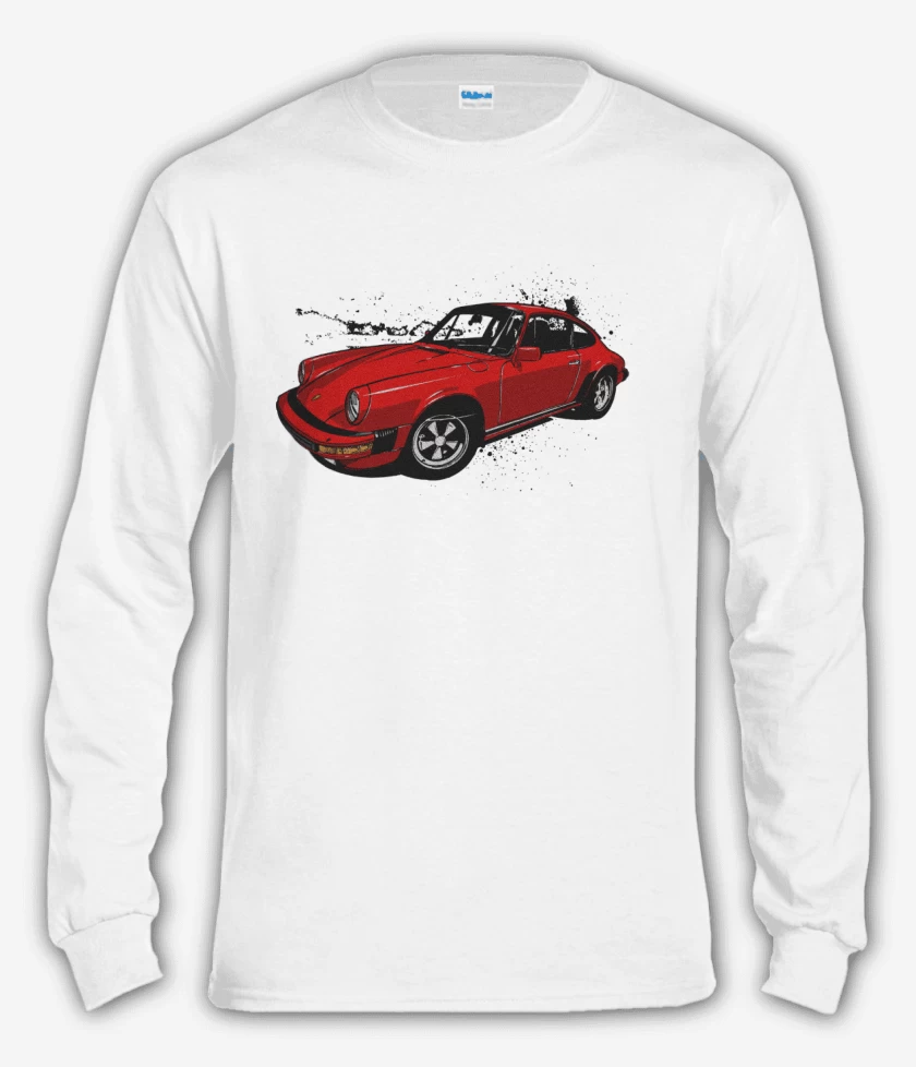 Polera manga larga Blanco de Porsche 911 2