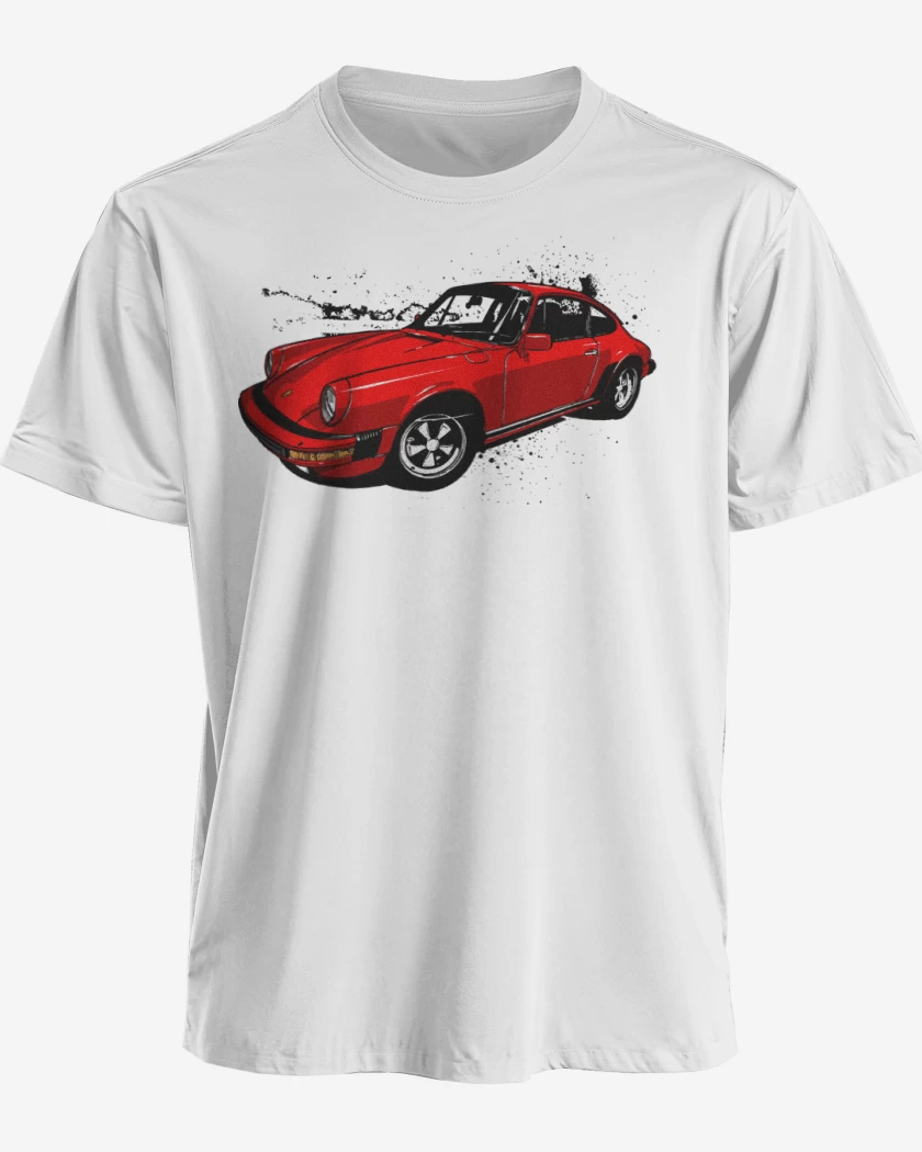 Polera premium Blanco de Porsche 911 2