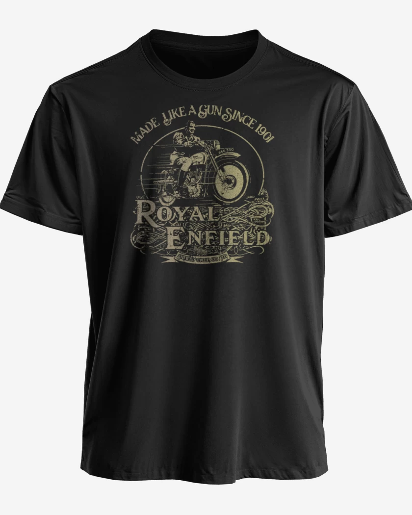 Polera premium Negro de Royal Enfield