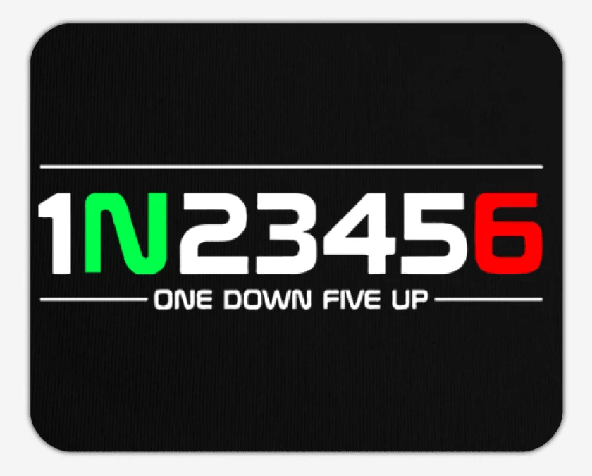 Mousepad Negro de One down Five up