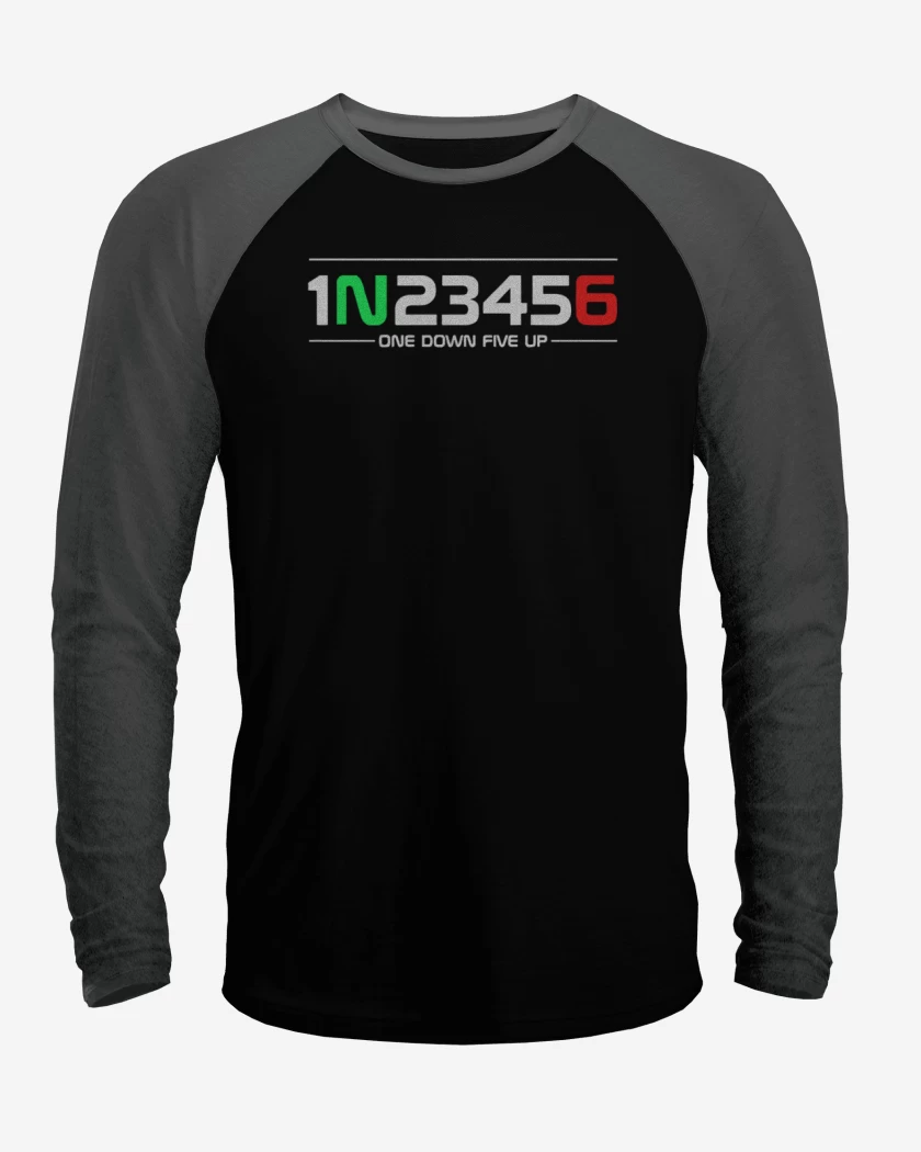 Polera Raglan One down Five up