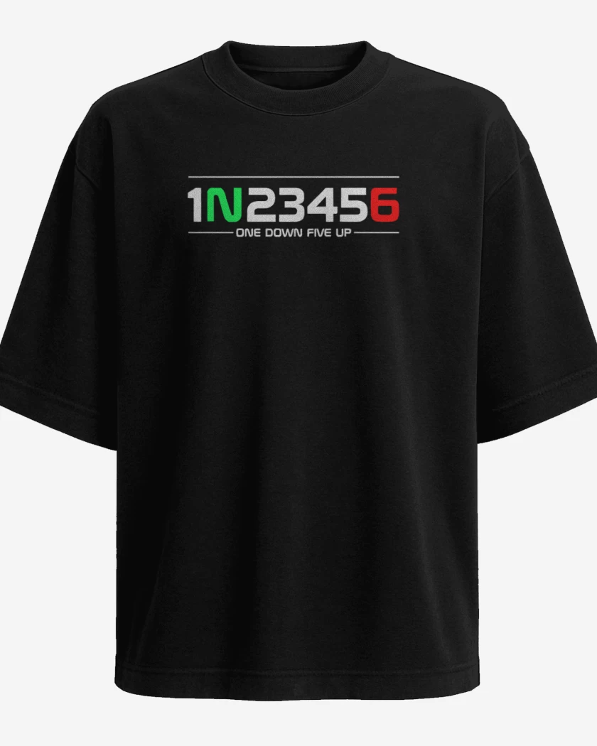 Polera Oversize One down Five up