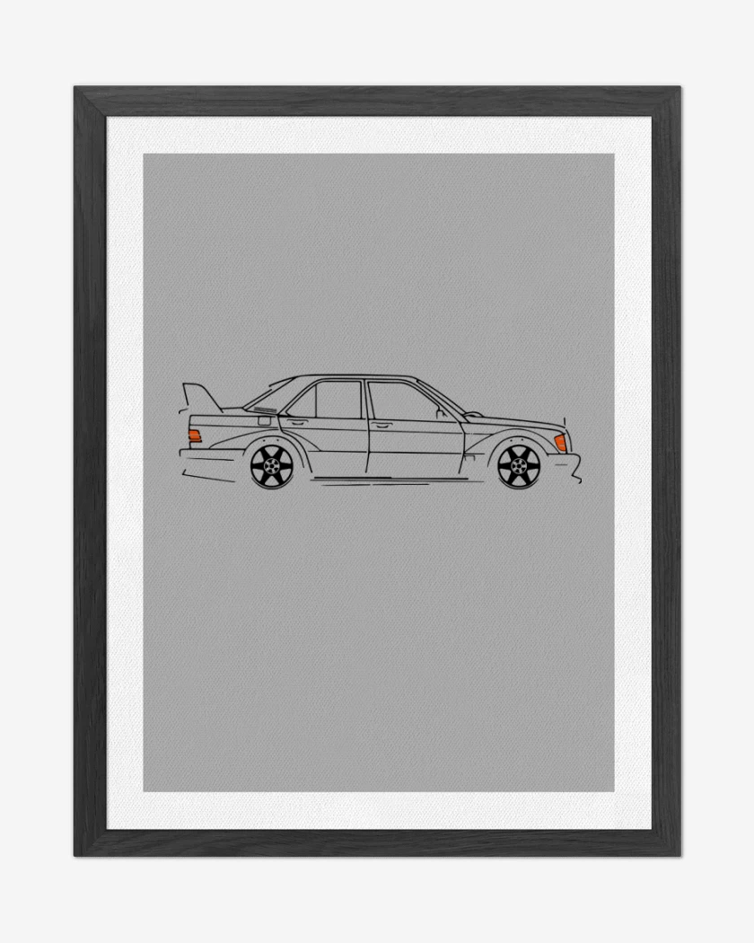 Cuadro decorativo Mercedes 190E