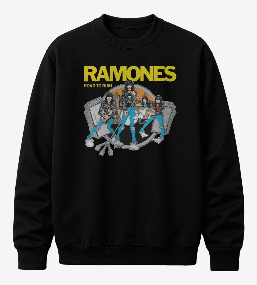 Poleron polo Ramones road to ruin
