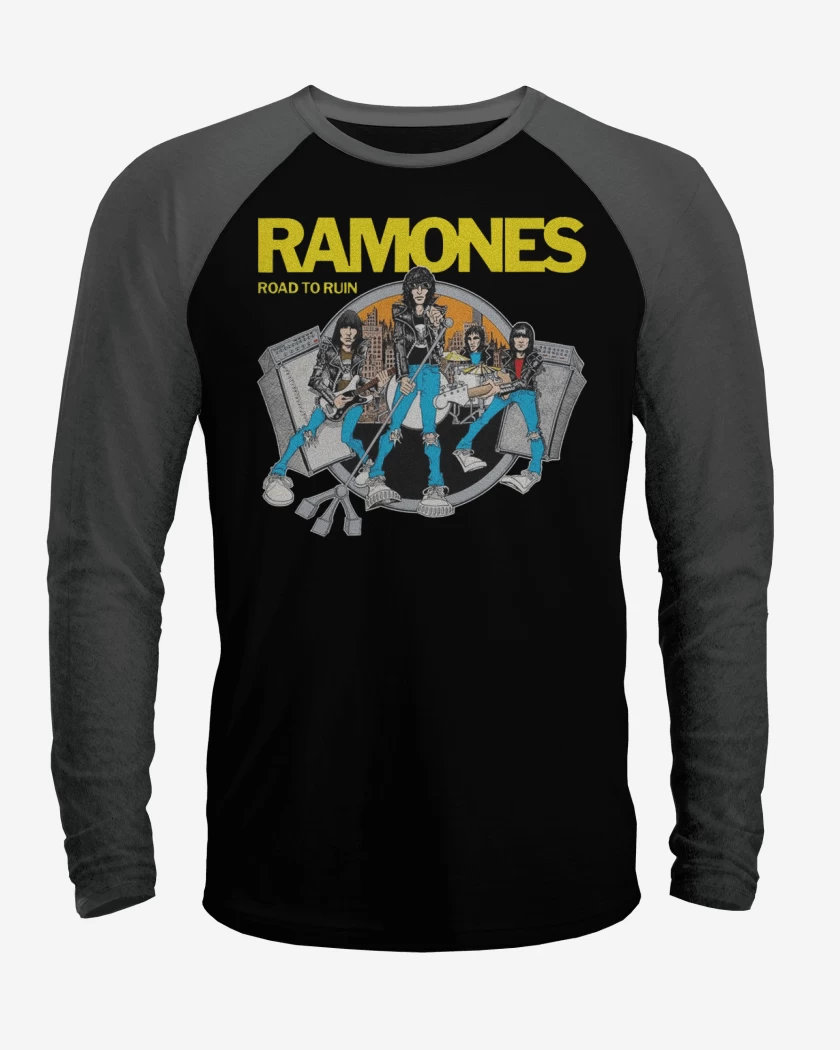 Polera Raglan Ramones road to ruin
