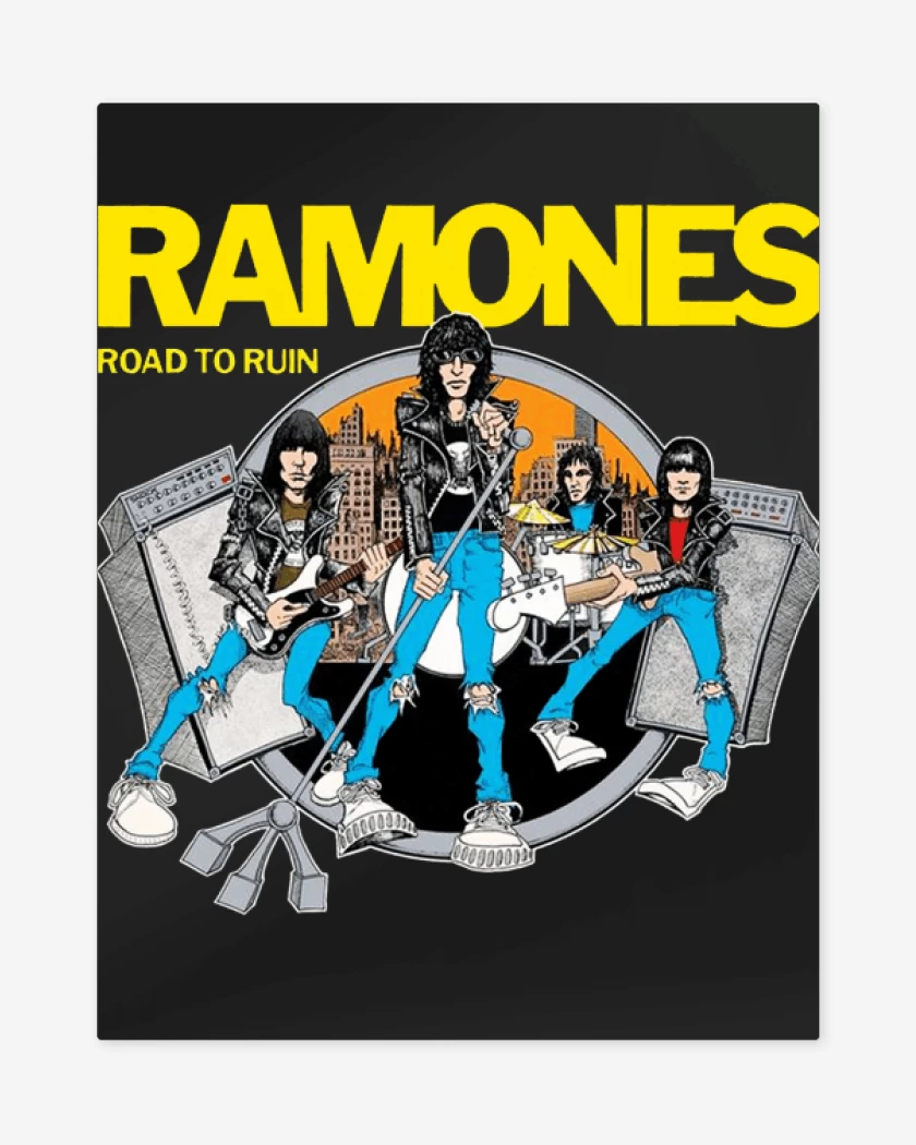 Print metalico Ramones road to ruin
