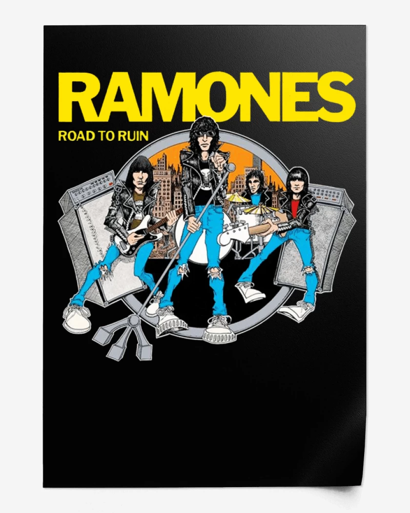 Print Ramones road to ruin