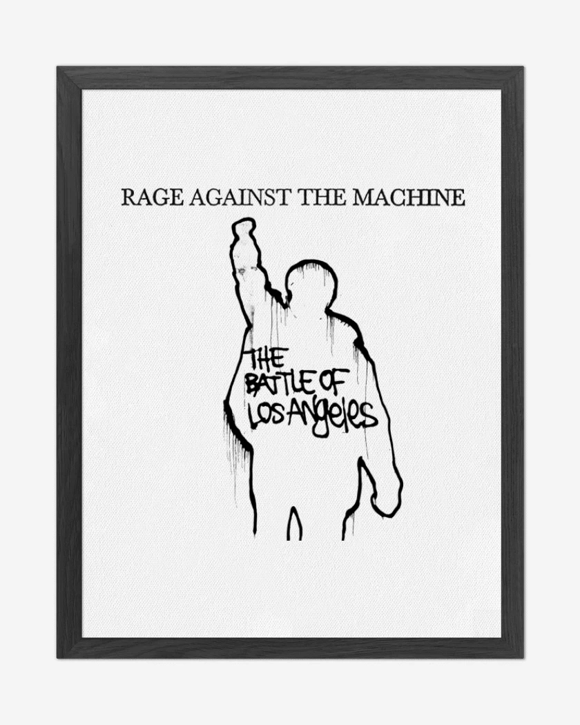 Cuadro decorativo Rage against the machine Battle of Los Angele