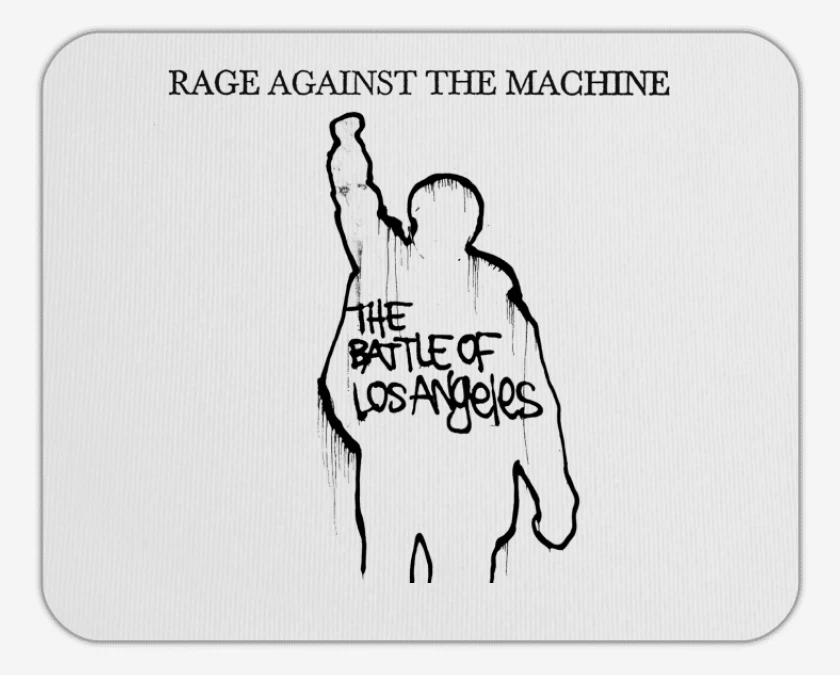 Mousepad Rage against the machine Battle of Los Angele