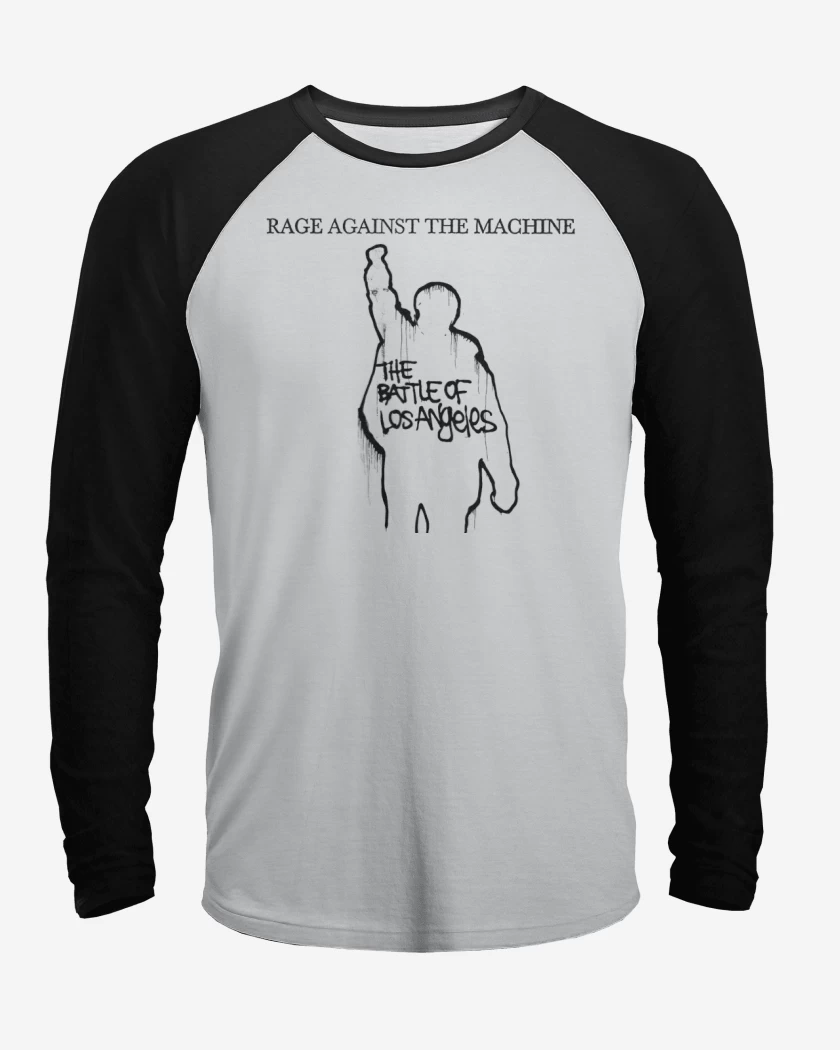 Polera Raglan Rage against the machine Battle of Los Angele