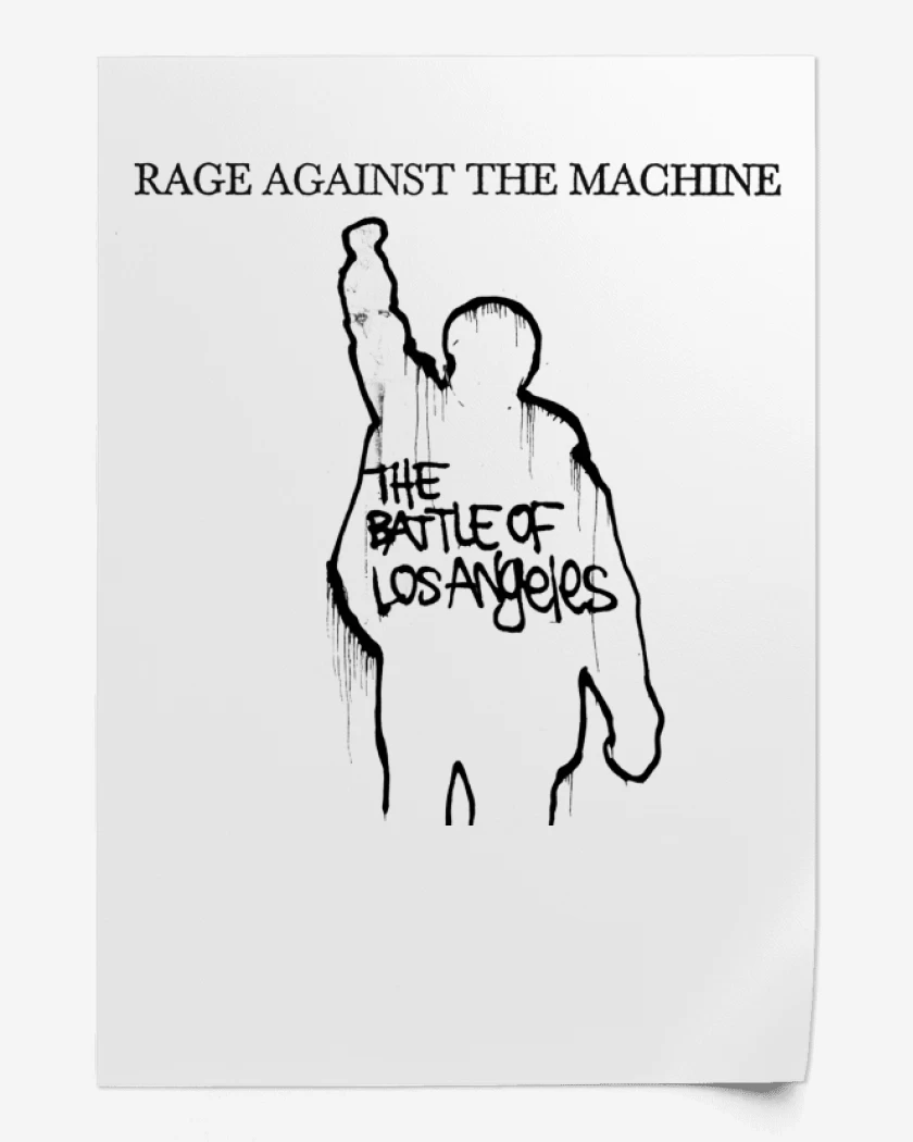 Print Rage against the machine Battle of Los Angele