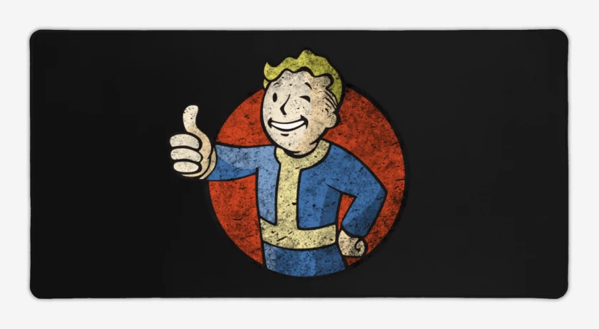 Mouse pad Gamer Negro de Fallout Fullcolor