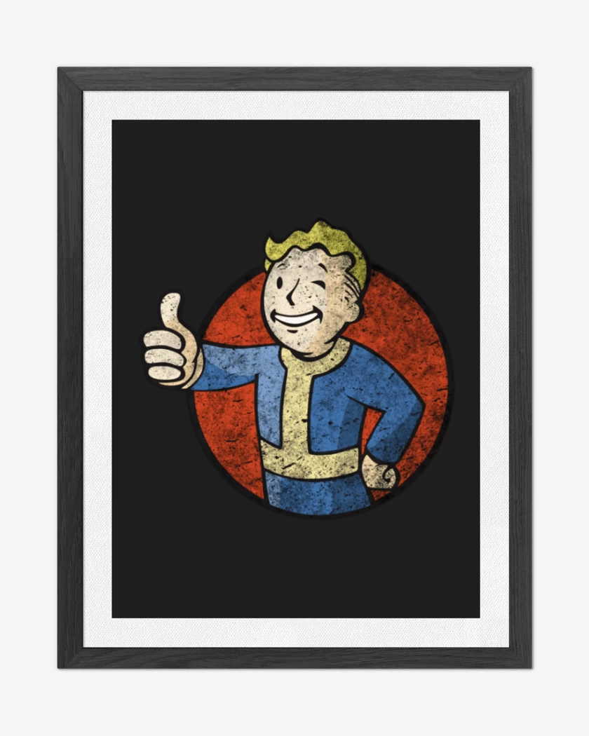Cuadro decorativo Negro de Fallout Fullcolor