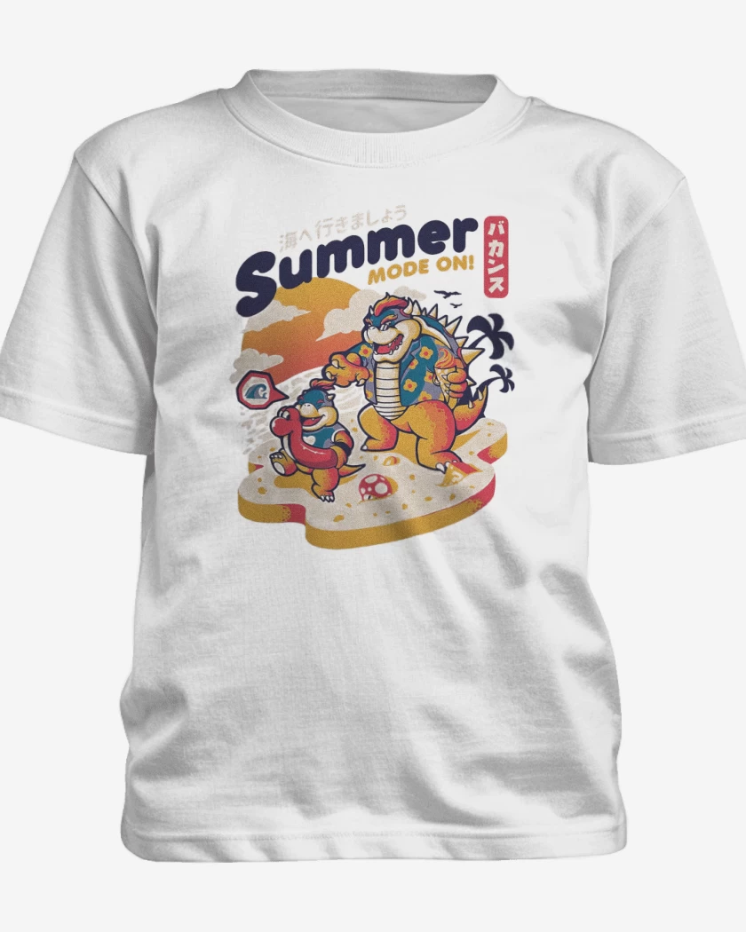 Polera de niño Blanco de Bowser Veraniego