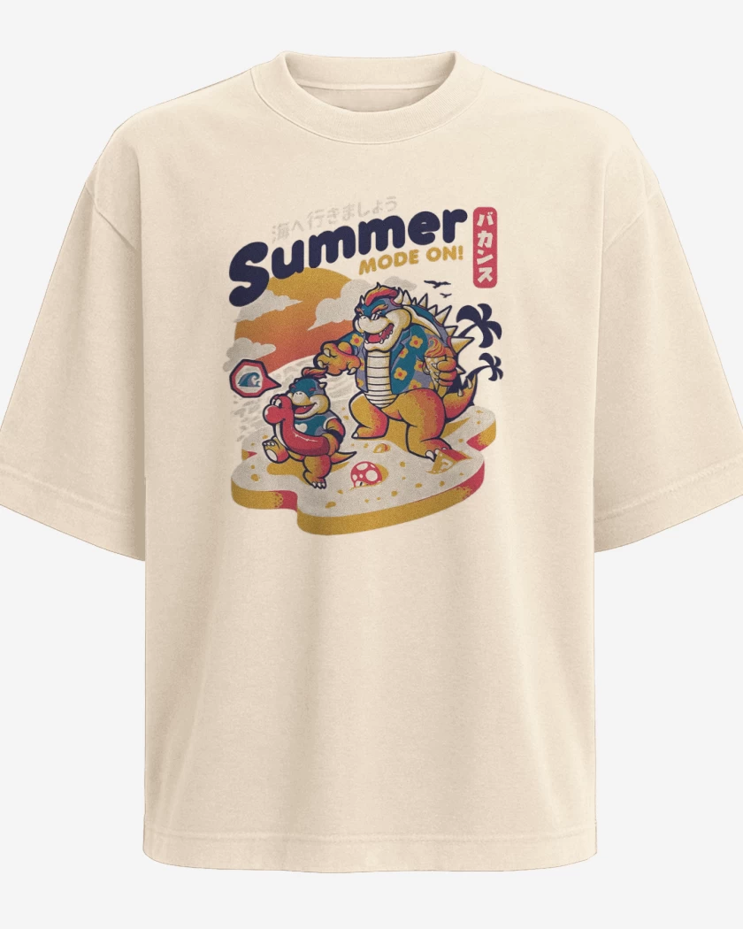 Polera Oversize Beige de Bowser Veraniego