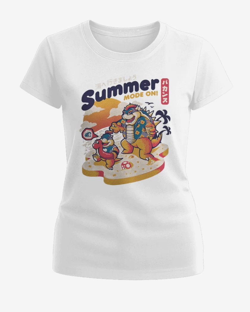 Polera de Mujer Blanco de Bowser Veraniego