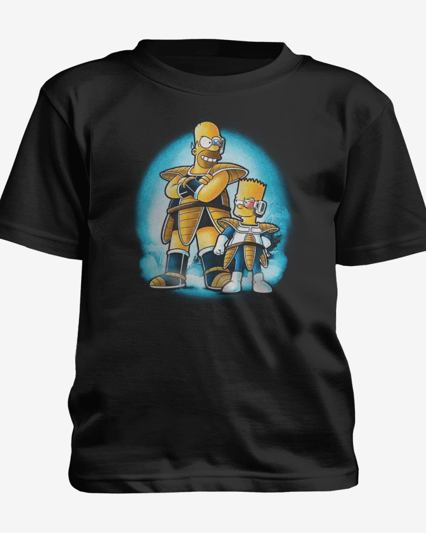 Polera de niño Negro de Los Saiyajimpson