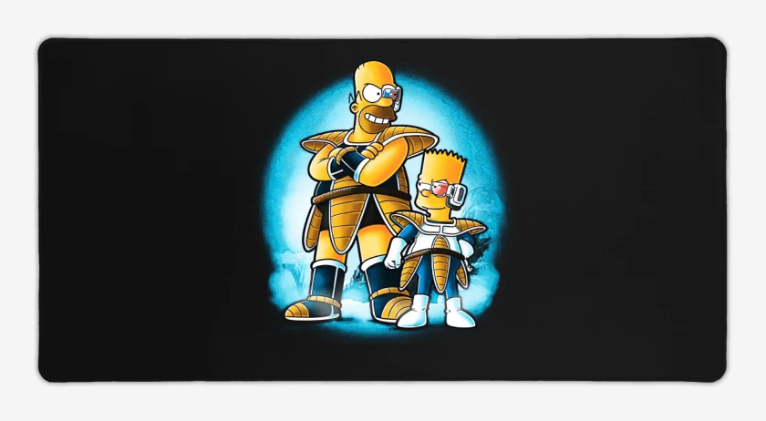 Mouse pad Gamer Negro de Los Saiyajimpson