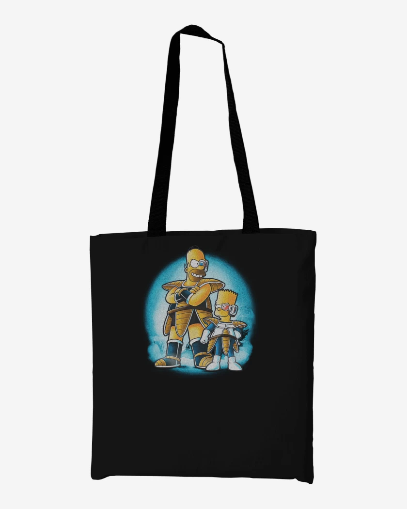 Totebag Negro de Los Saiyajimpson