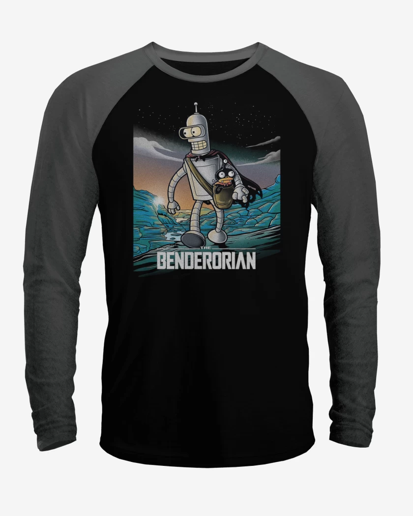 Polera Raglan Negro / Negro Heather de The Benderlorian