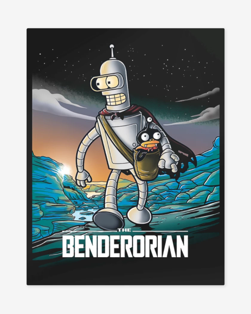 Print metalico Negro de The Benderlorian
