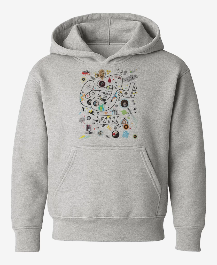 Poleron de niño Gris Melange de Led Jedi VIII
