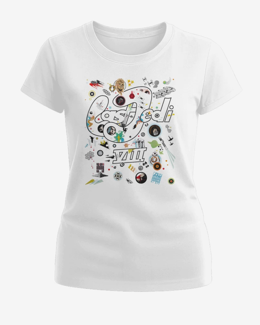 Polera de Mujer Blanco de Led Jedi VIII