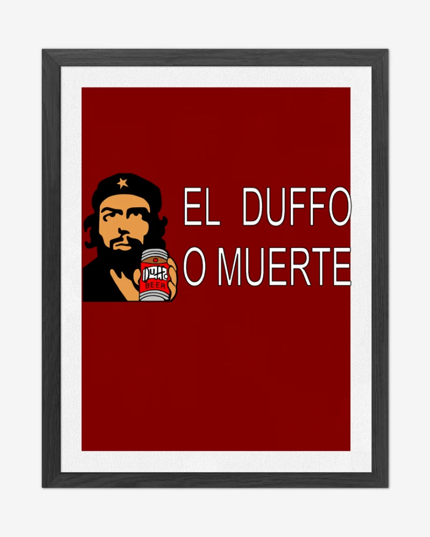 Cuadro decorativo Rojo de El duffo o muerte