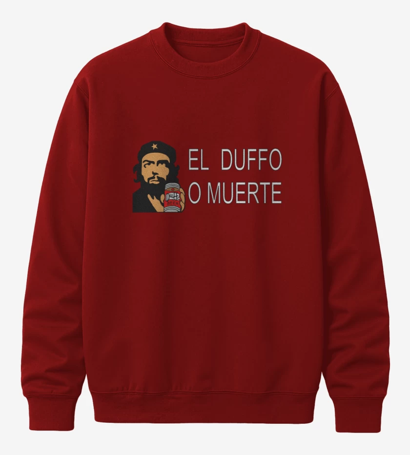 Poleron polo Rojo de El duffo o muerte