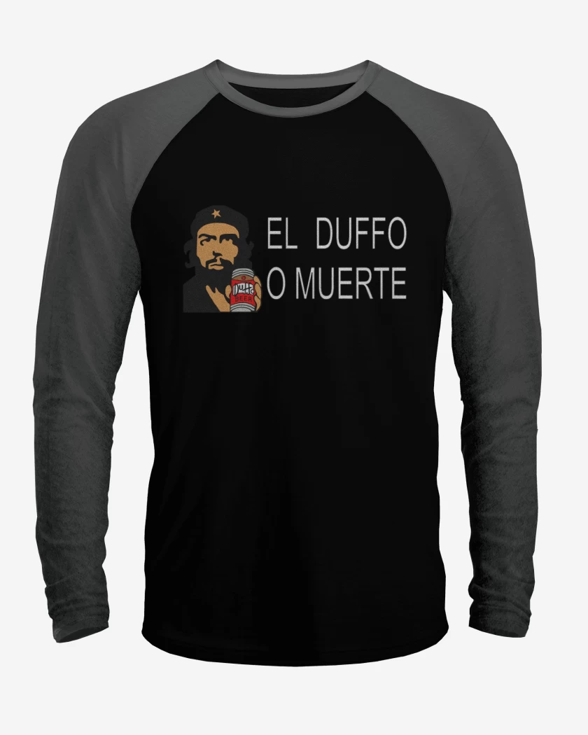 Polera Raglan El duffo o muerte