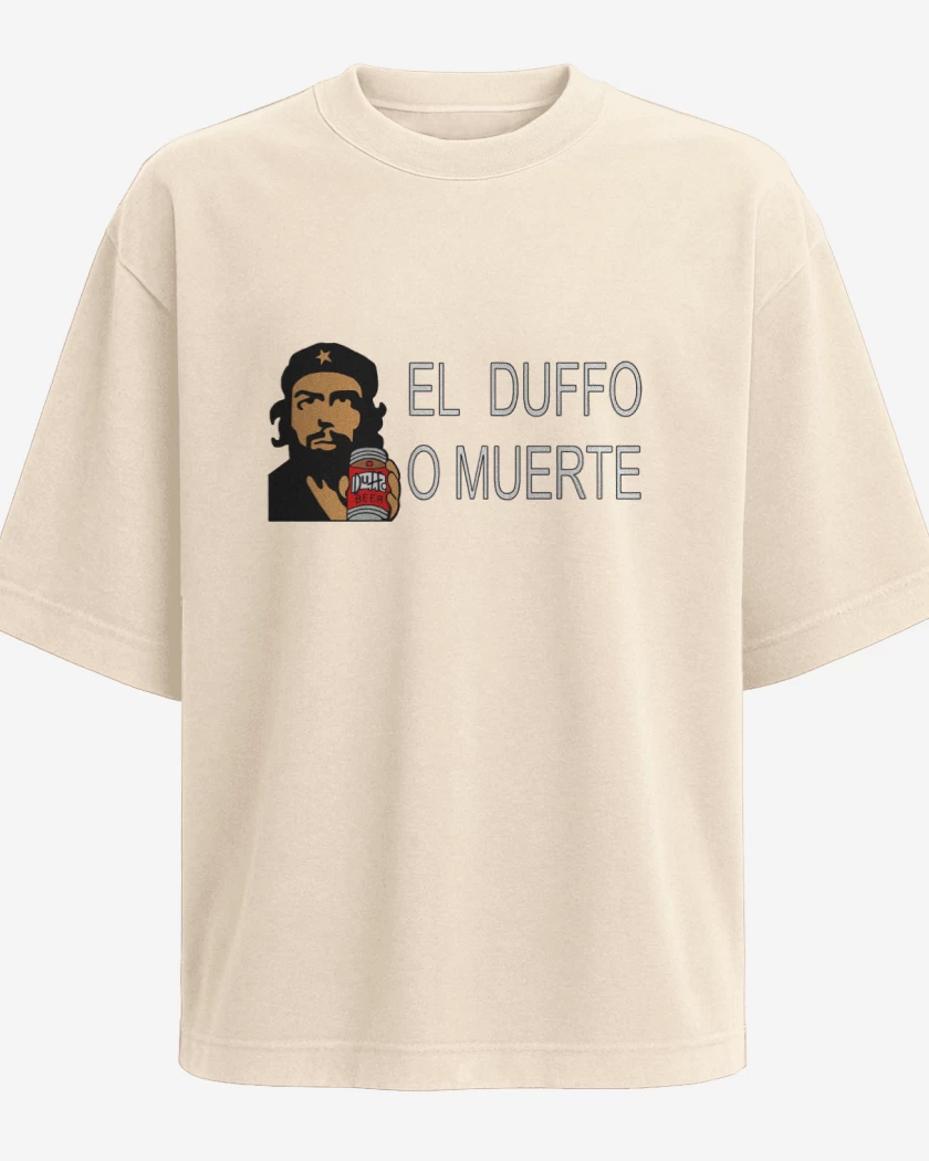 Polera Oversize El duffo o muerte