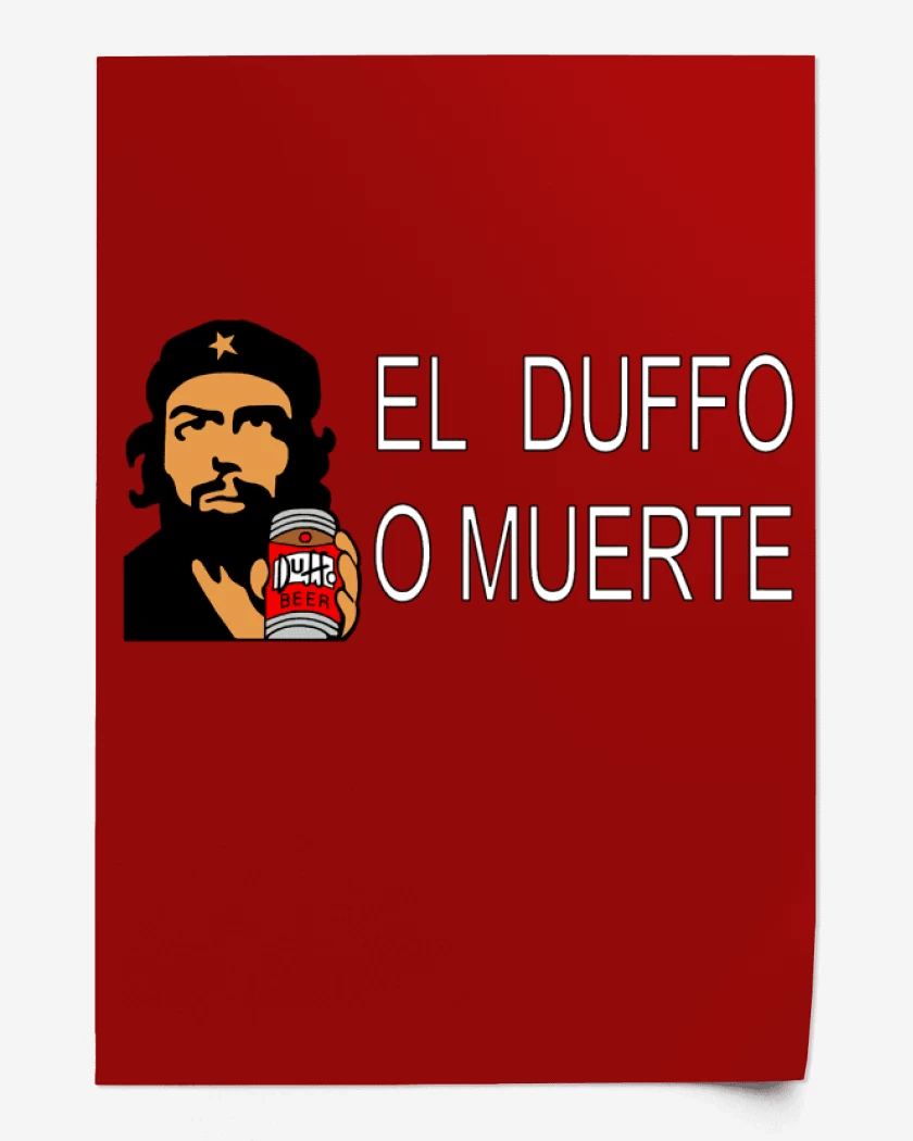 Print El duffo o muerte