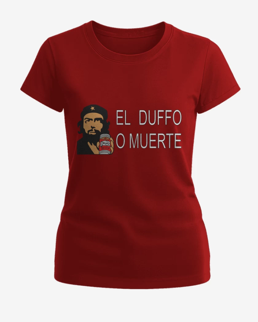 Polera de Mujer Rojo de El duffo o muerte