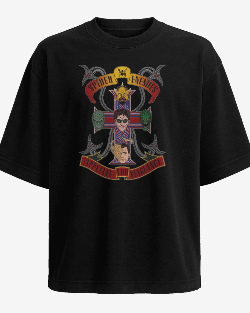 Polera Oversize Enemigos de las Arañas