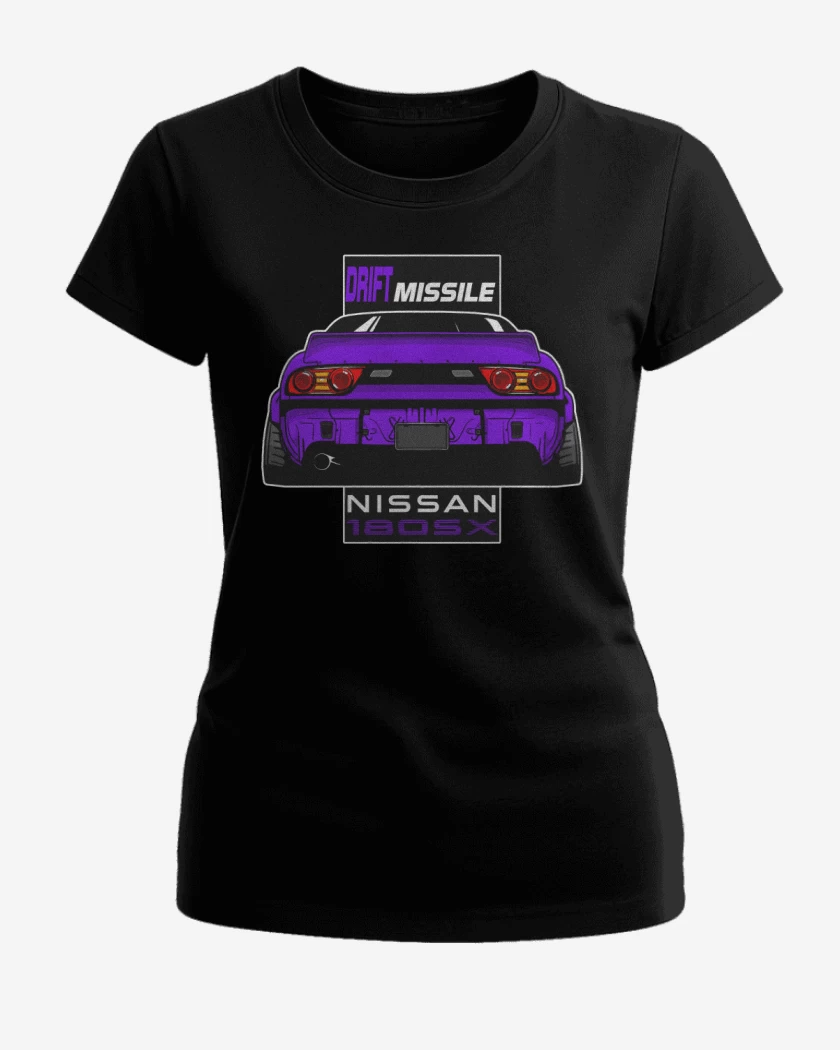 Polera de Mujer Negro de Nissan 180SX