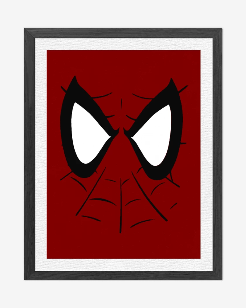 Cuadro decorativo Rojo de Spidey Face