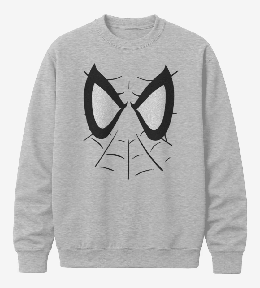 Poleron polo Gris Melange de Spidey Face