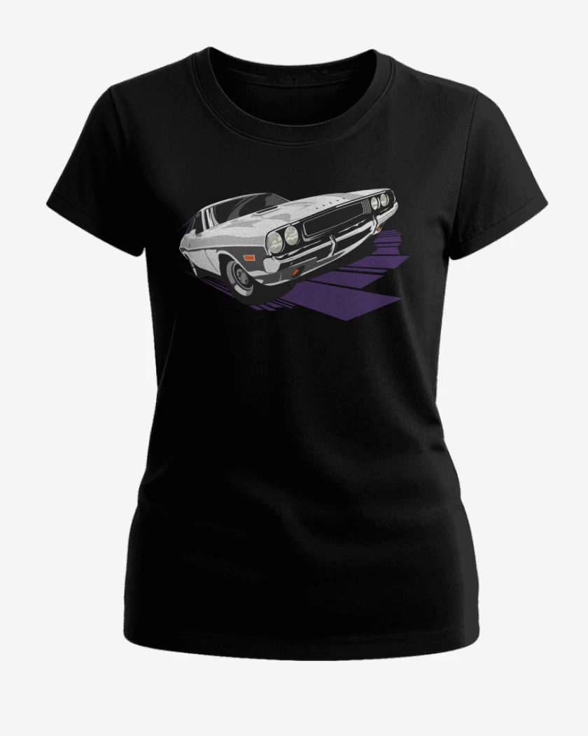 Polera de Mujer Negro de Dodge Challenger 3