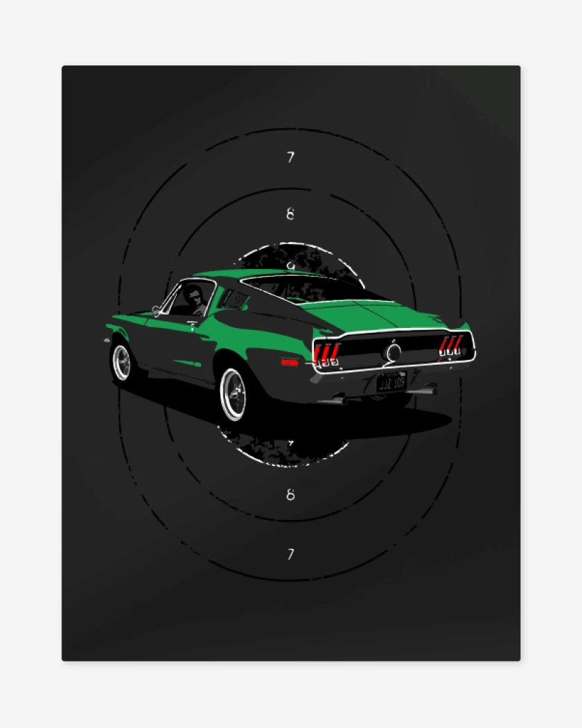 Print metalico Bullitt Mustang