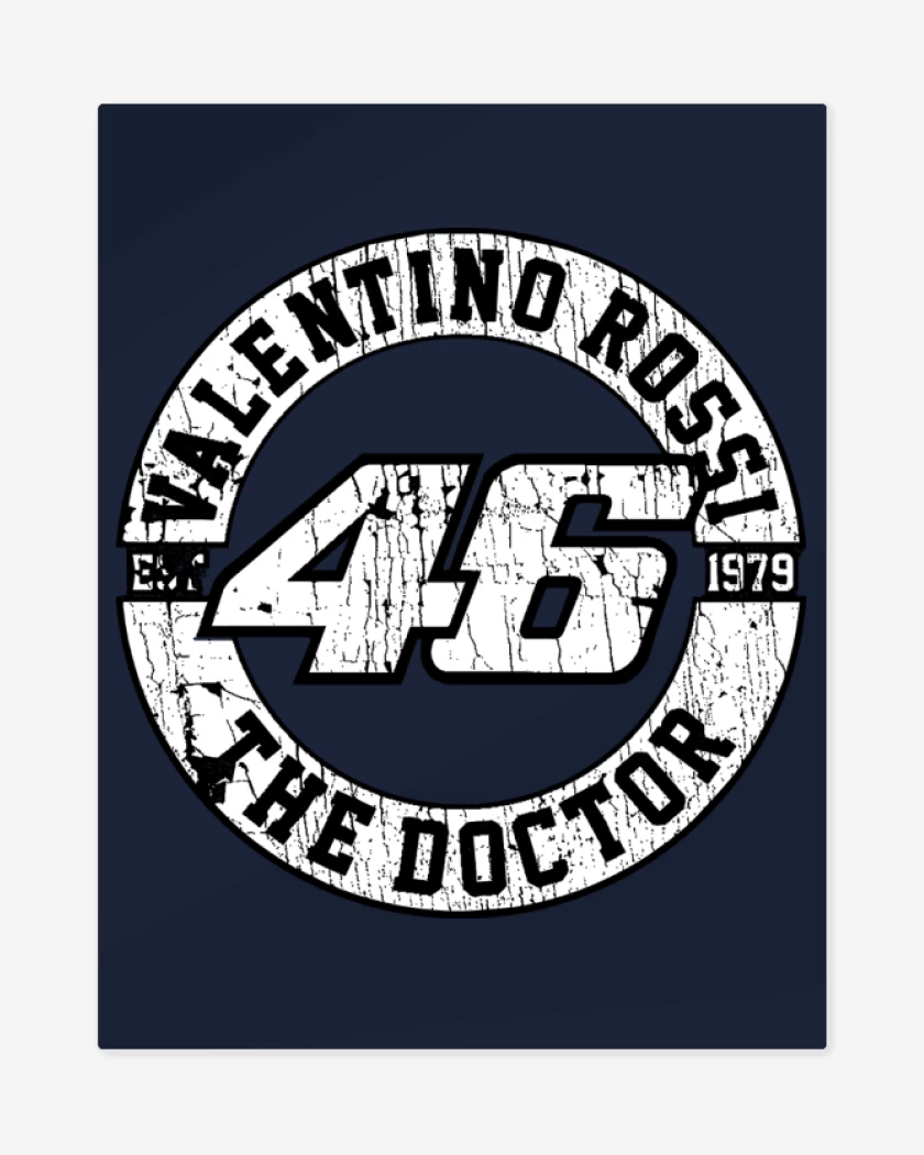 Print metalico Azul Marino de Rossi 46