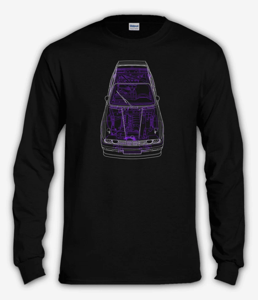 Polera manga larga Negro de BMW E30