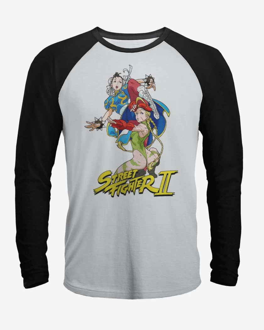 Polera Raglan Chun-Li & Cammy