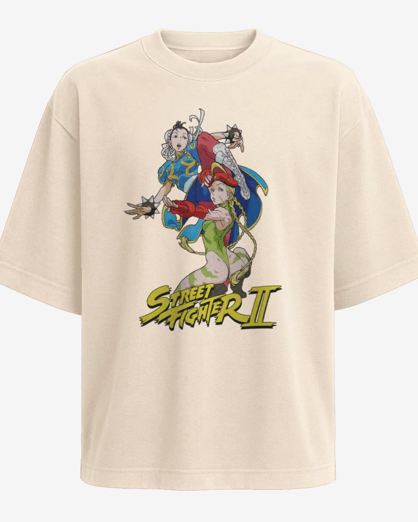 Polera Oversize Chun-Li & Cammy
