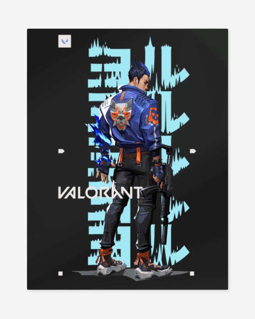 Print metalico Negro de Yoru