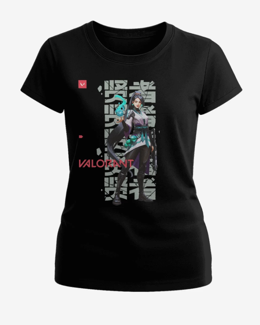 Polera de Mujer Negro de Sage Valorant