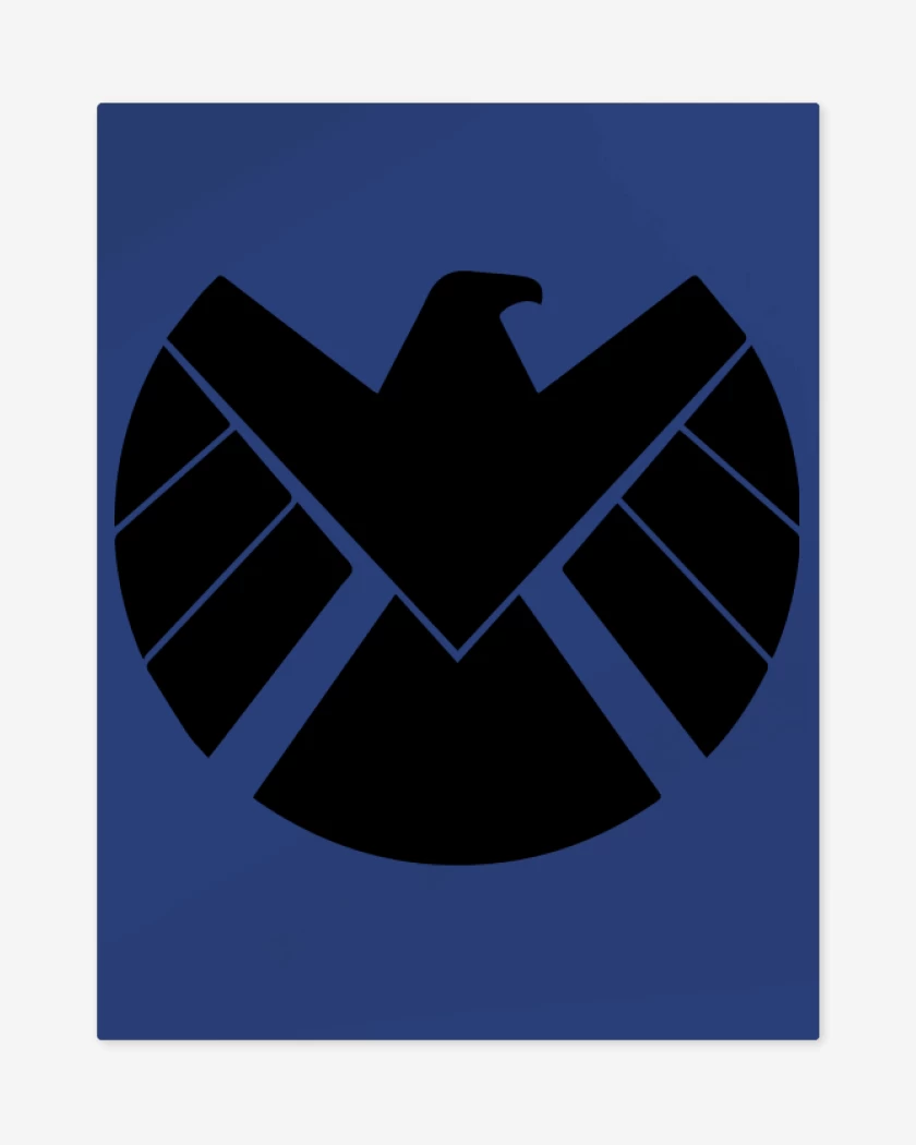 Print metalico Azul Rey de Shield